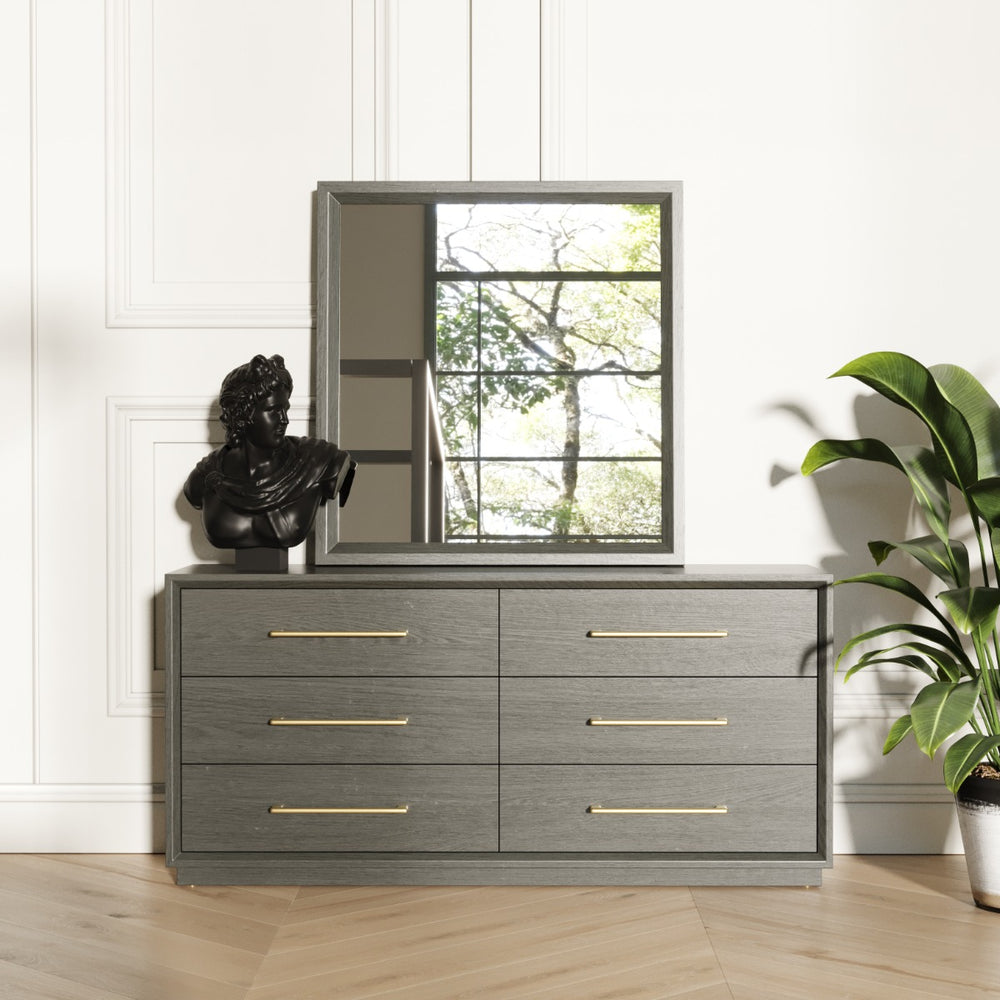 Manhattan- Contemporary Canopy Grey Bedroom Set - View 2