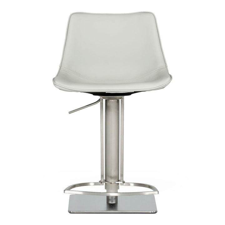 Manning - Modern Light Grey Adjustable Bar Stool
