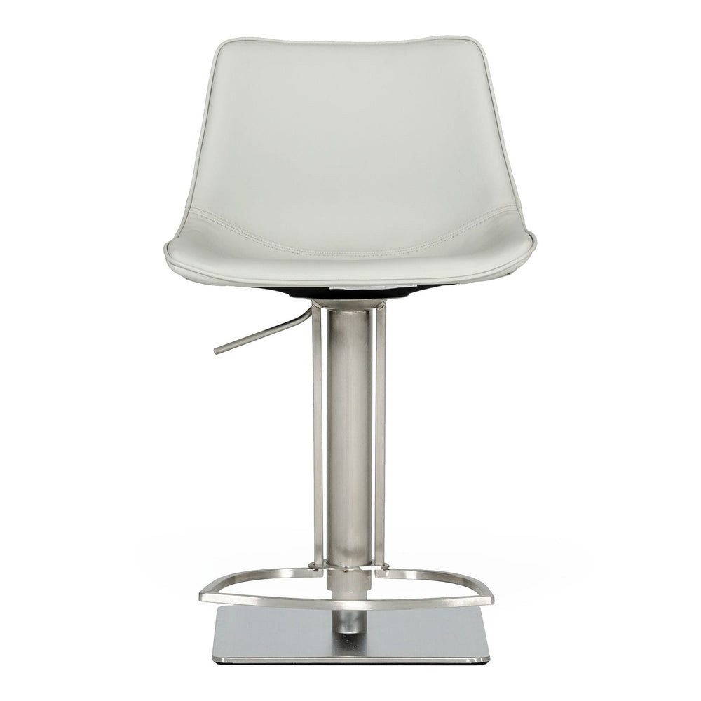 Manning - Modern Light Grey Adjustable Bar Stool