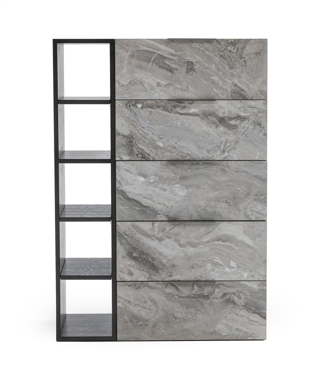 Maranello - Modern Grey Wash & Faux Marble Chest