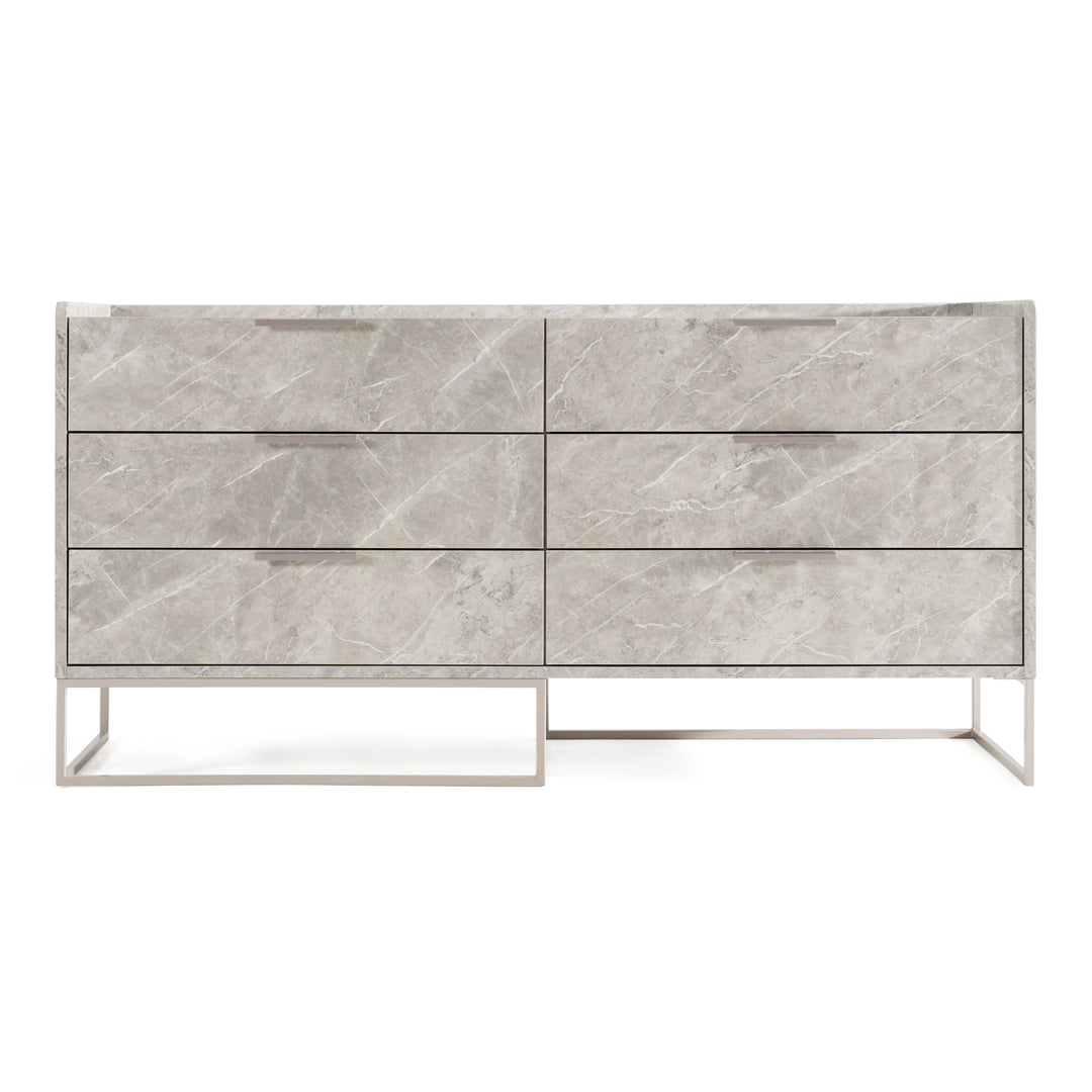 Marbella - Italian Modern Grey Marble Dresser