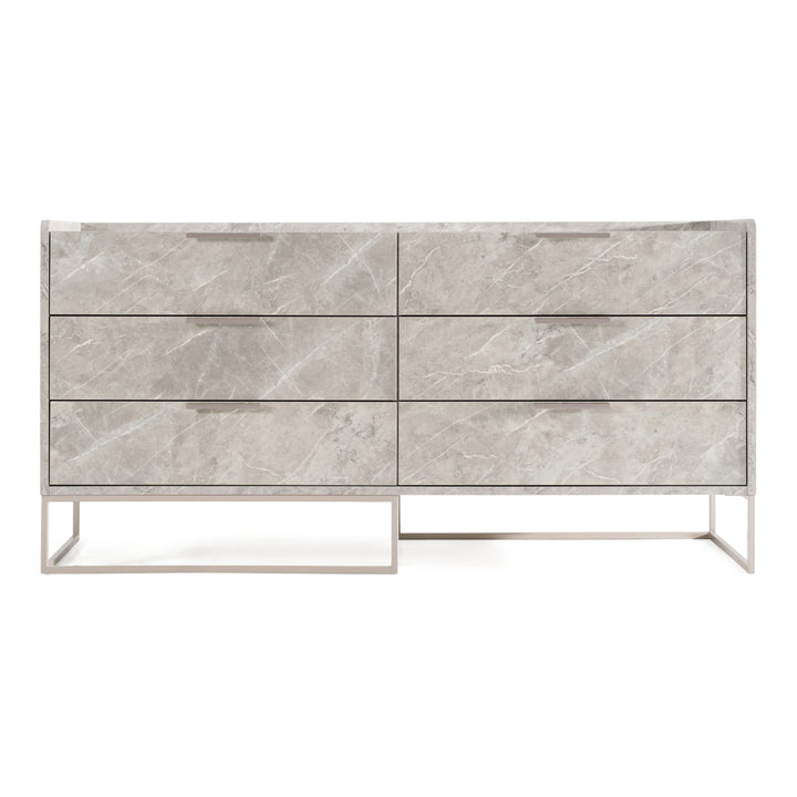 Marbella - Italian Modern Grey Marble Dresser
