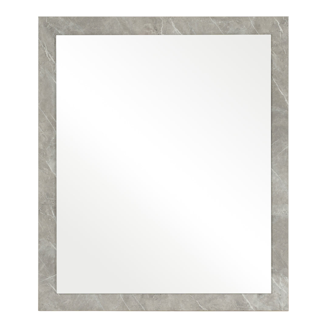 Marbella  Italian Modern Grey Marble Mirror