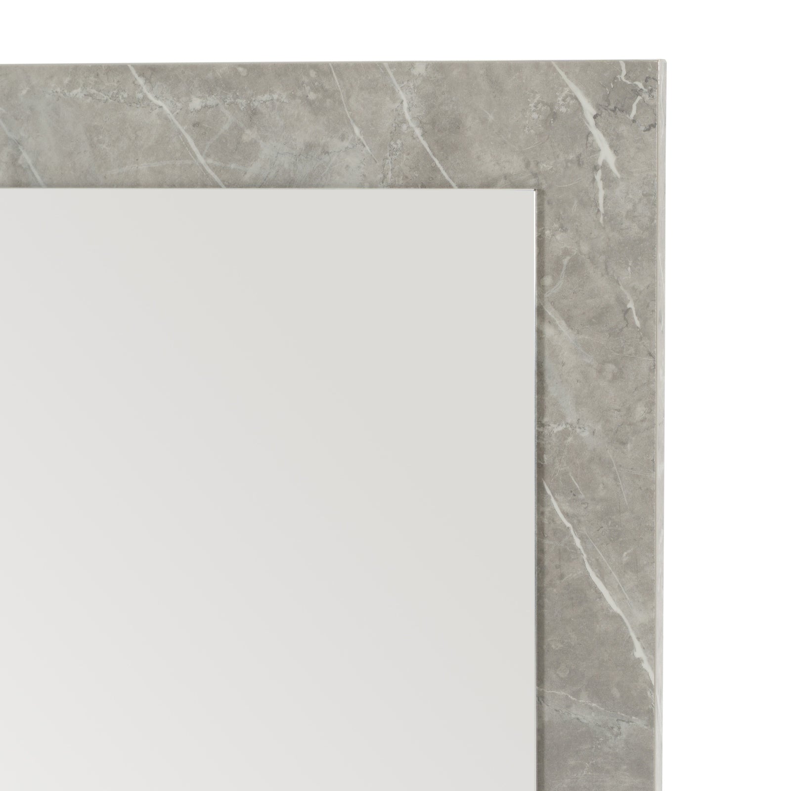 Marbella - Italian Modern Grey Marble Mirror