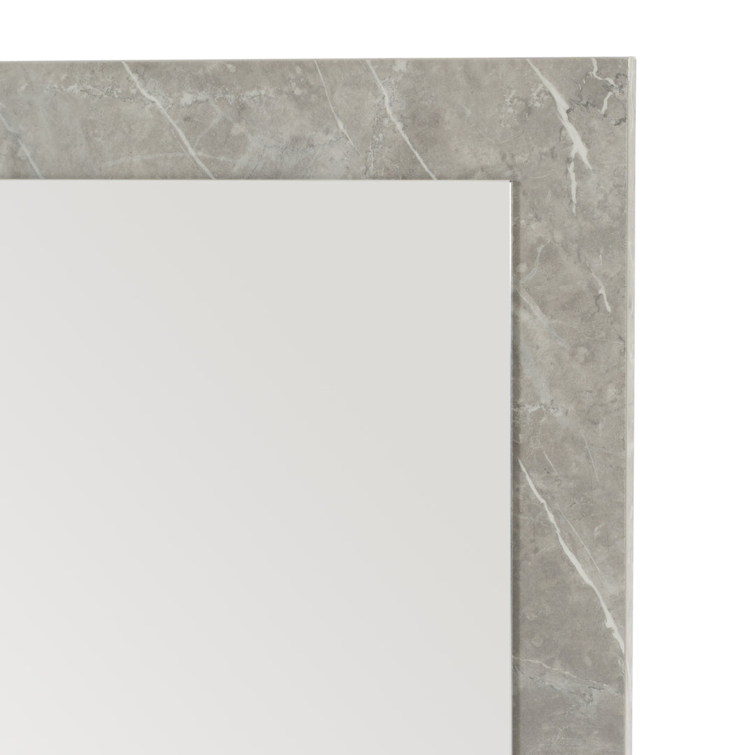 Marbella  Italian Modern Grey Marble Mirror