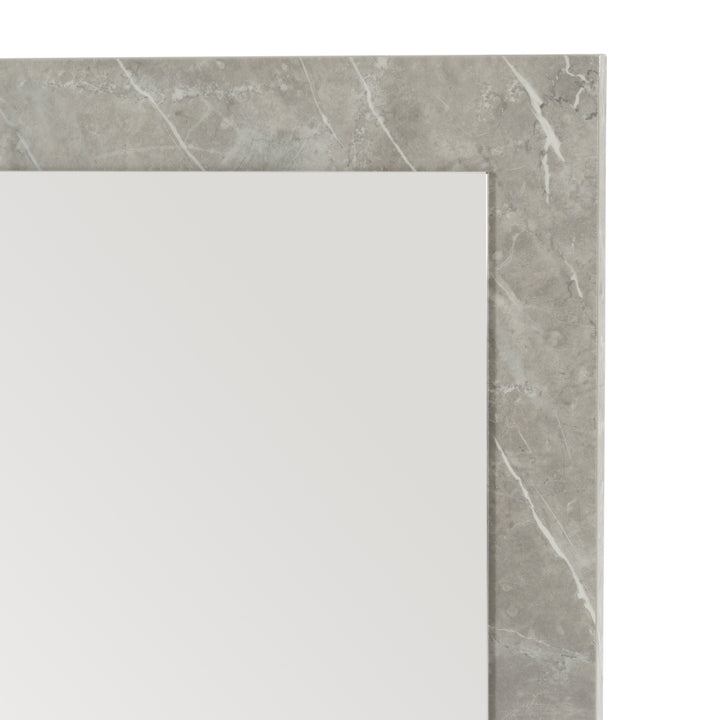 Marbella  Italian Modern Grey Marble Mirror