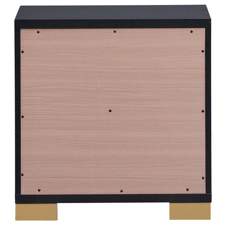Marceline - 2 - Drawer Nightstand - Black Accent Nightstand modern furniture Contempo Furniture