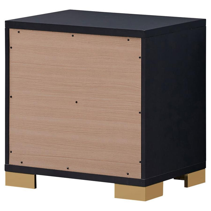 Marceline - 2 - Drawer Nightstand - Black Accent Nightstand modern furniture Contempo Furniture