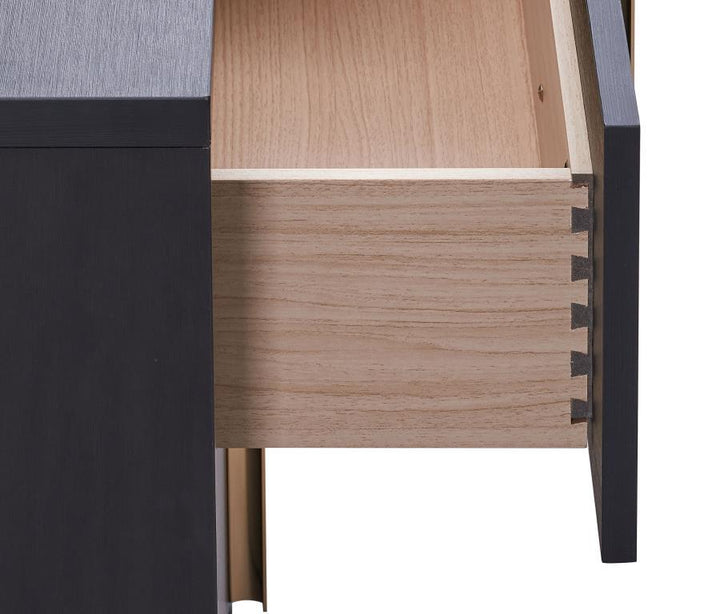 Marceline - 2 - Drawer Nightstand - Black Accent Nightstand modern furniture Contempo Furniture