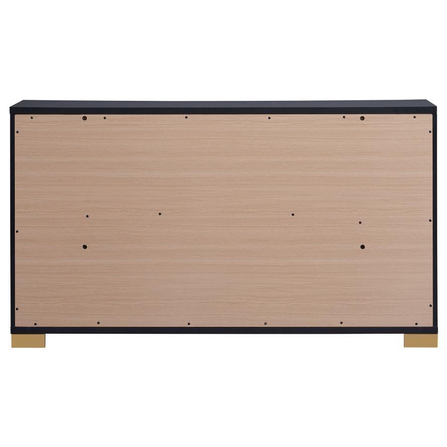 Marceline - 6 - Drawer Dresser - Black Dressers modern furniture Contempo Furniture