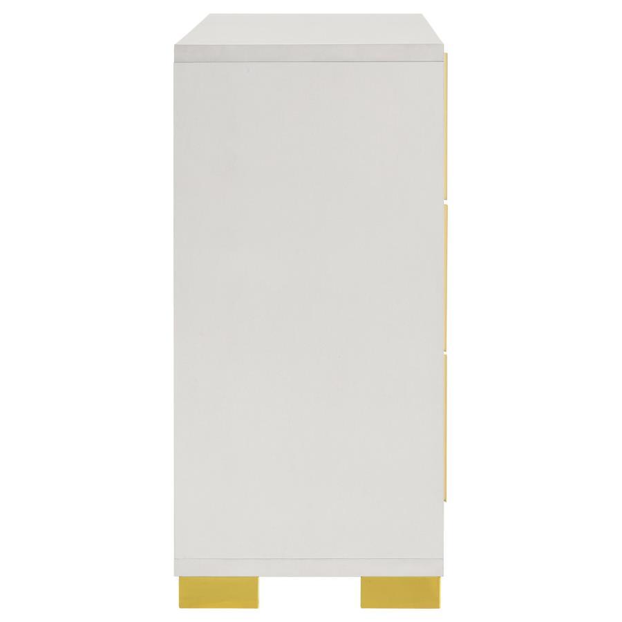 Marceline - 6 - Drawer Dresser - White Dressers modern furniture Contempo Furniture