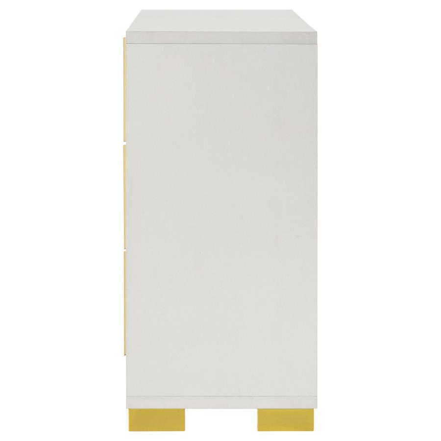 Marceline - 6 - Drawer Dresser - White Dressers modern furniture Contempo Furniture