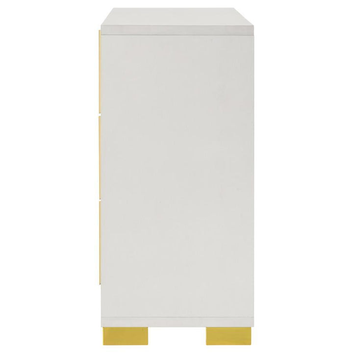 Marceline - 6 - Drawer Dresser - White Dressers modern furniture Contempo Furniture