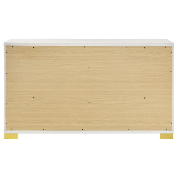 Marceline - 6 - Drawer Dresser - White Dressers modern furniture Contempo Furniture