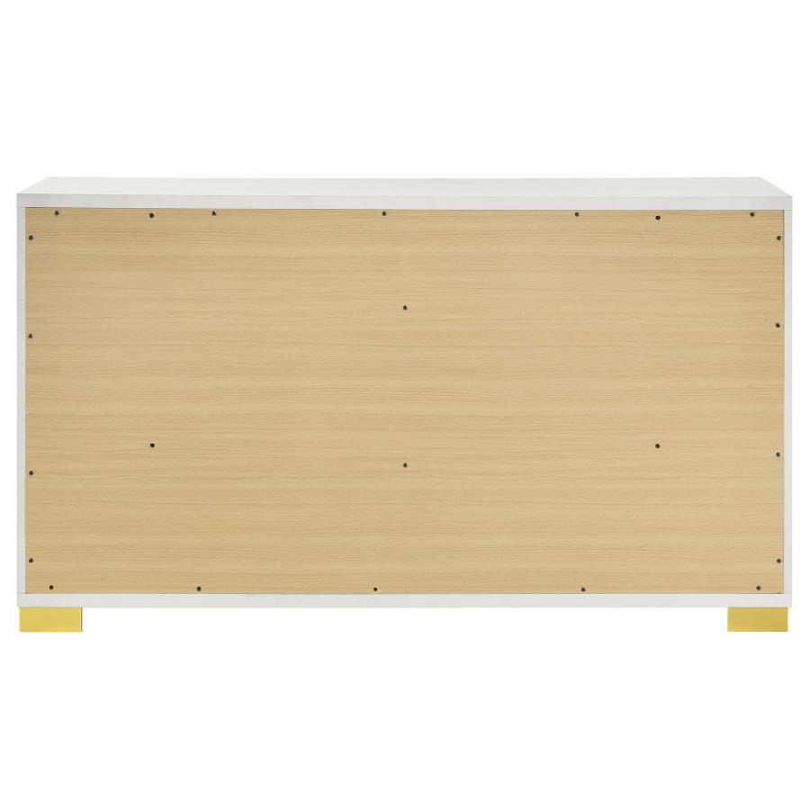 Marceline - 6 - Drawer Dresser - White Dressers modern furniture Contempo Furniture
