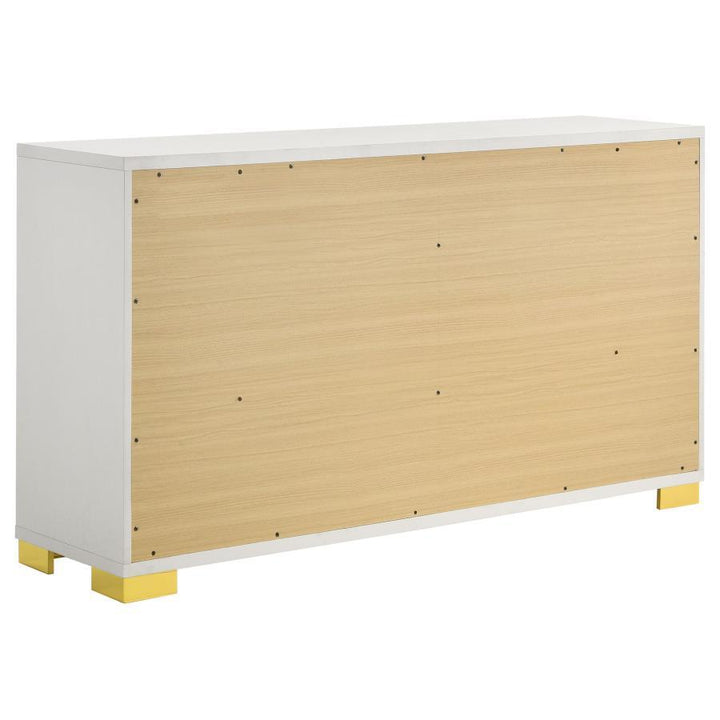 Marceline - 6 - Drawer Dresser - White Dressers modern furniture Contempo Furniture