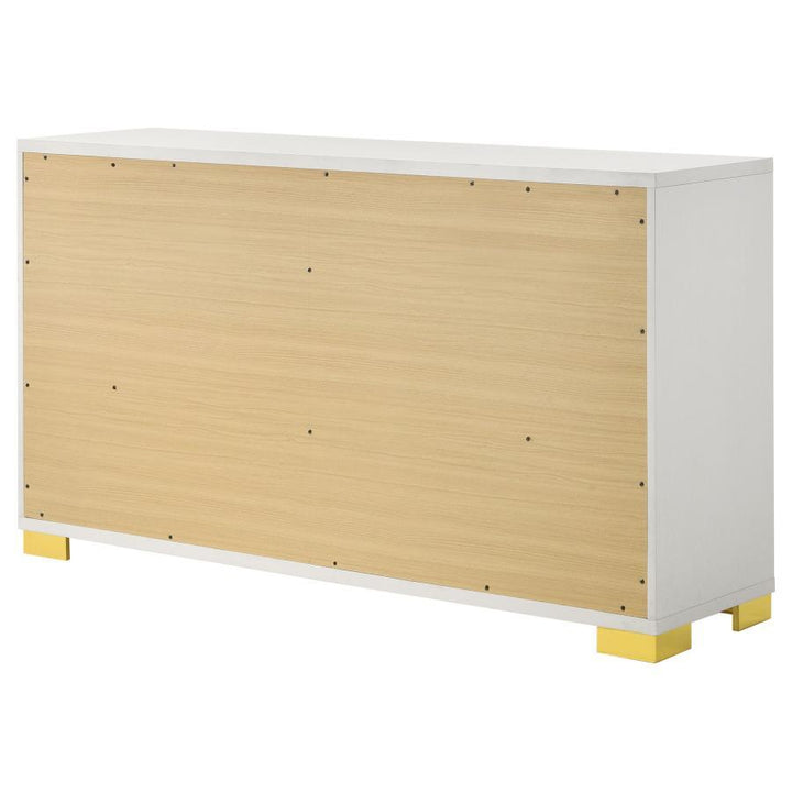 Marceline - 6 - Drawer Dresser - White Dressers modern furniture Contempo Furniture