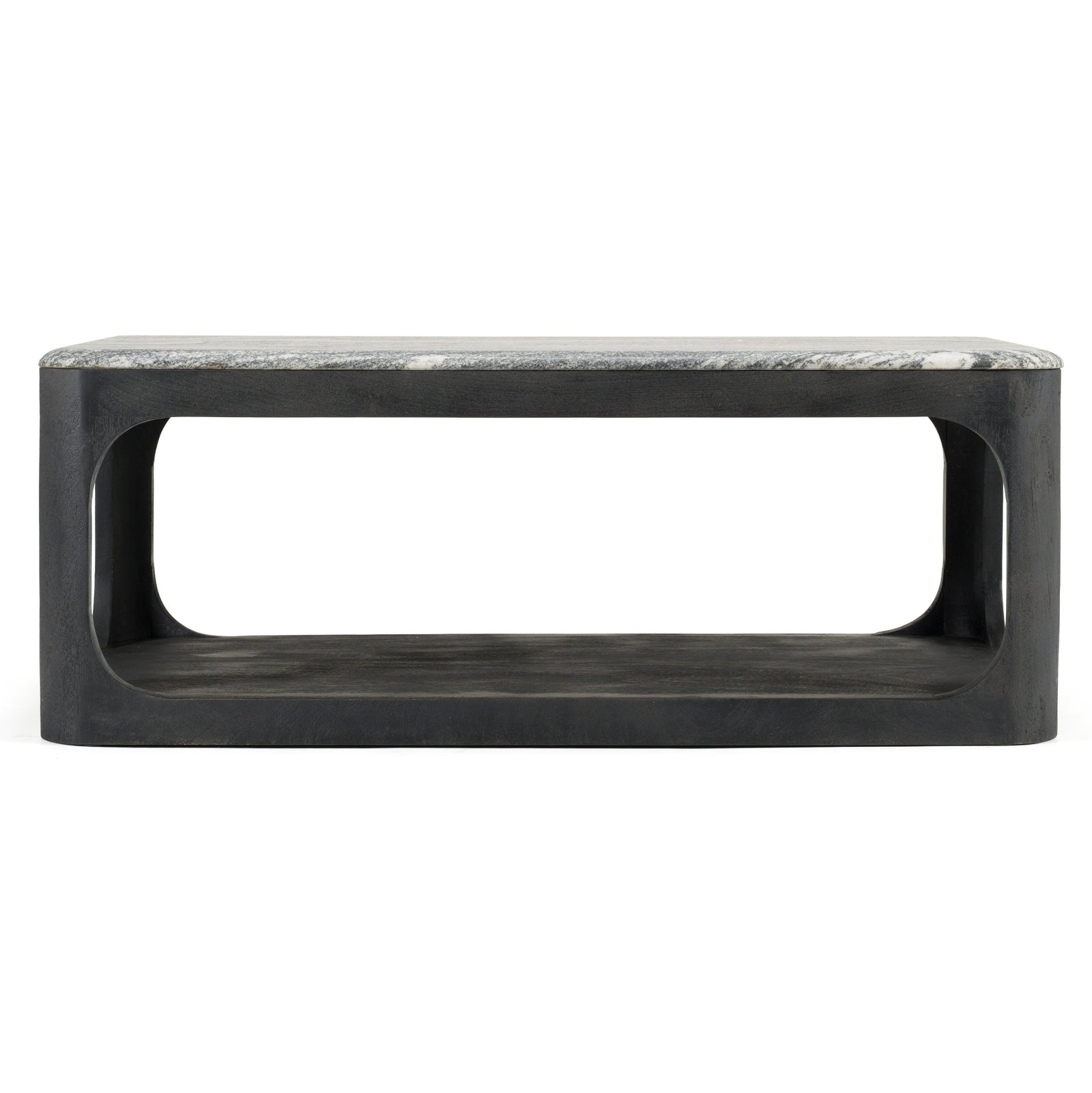 Marco - Modern Black  and  White Granite Coffee Table