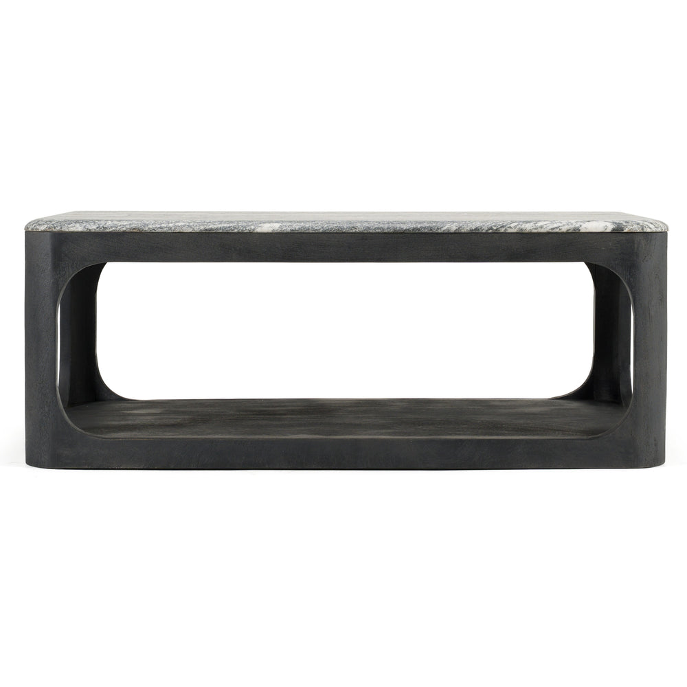 Marco - Modern Black & White Granite Coffee Table