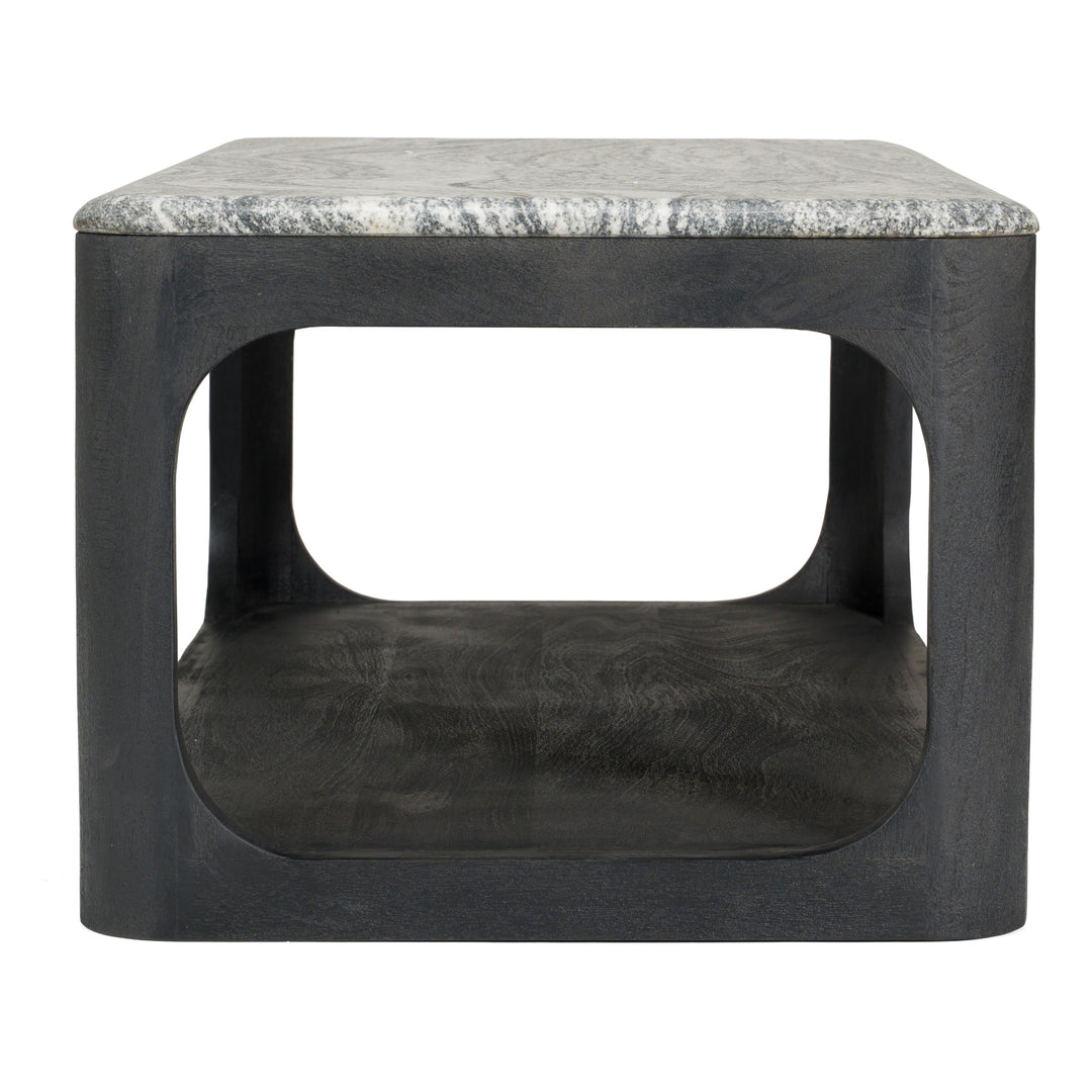 Marco - Modern Black  and  White Granite Coffee Table