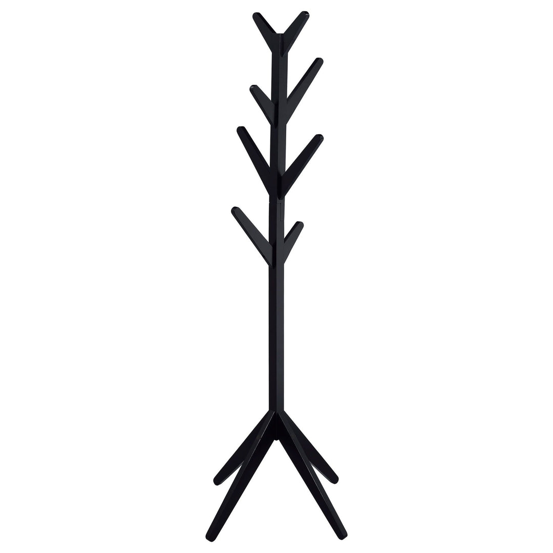Margaret - Solid Wood Coat Rack Clothing Hanger - Black Freestanding Coat Rack modern furniture Contempo Furniture