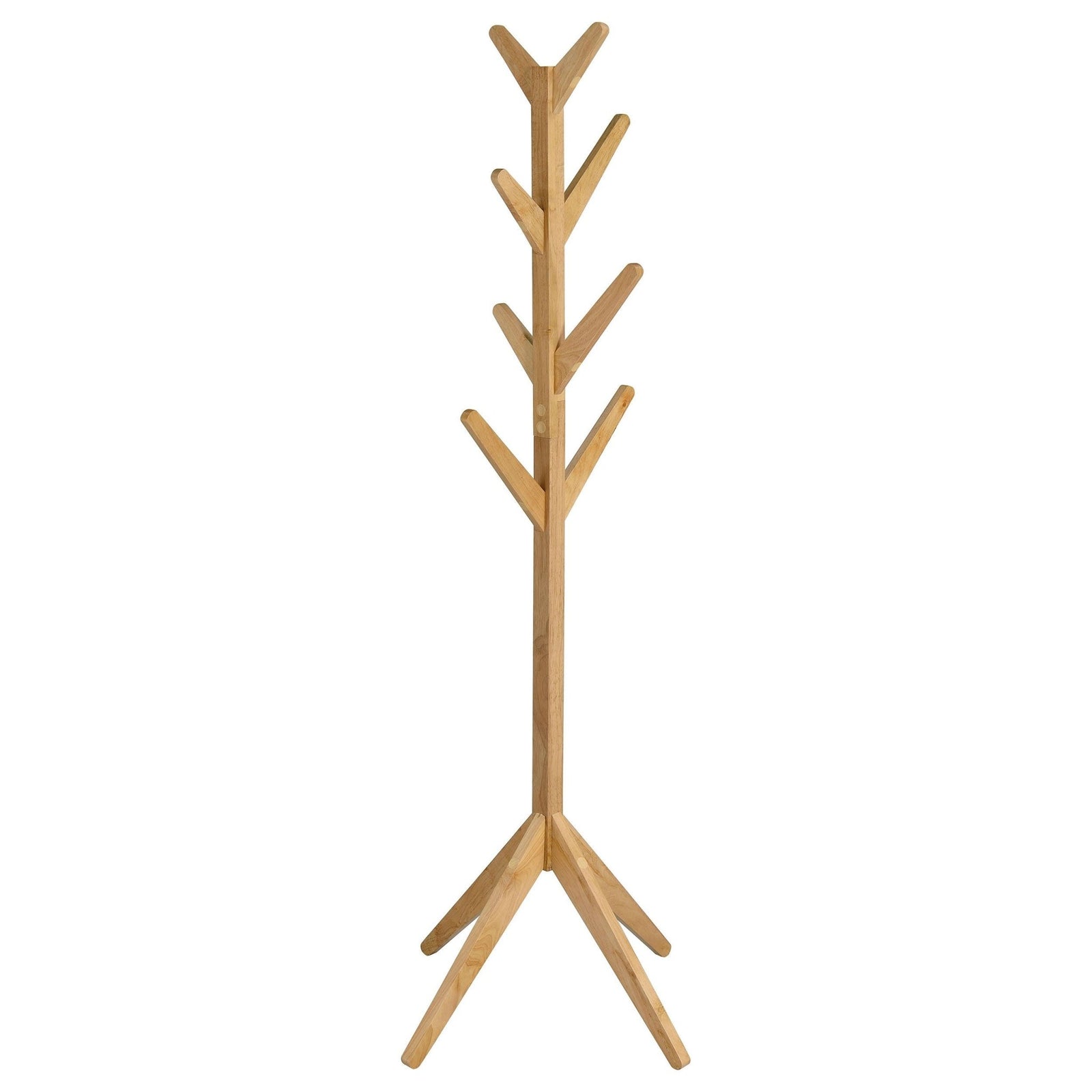Margaret - Solid Wood Coat Rack Clothing Hanger - Natural Oak Freestanding Coat Rack modern furniture Contempo Furniture
