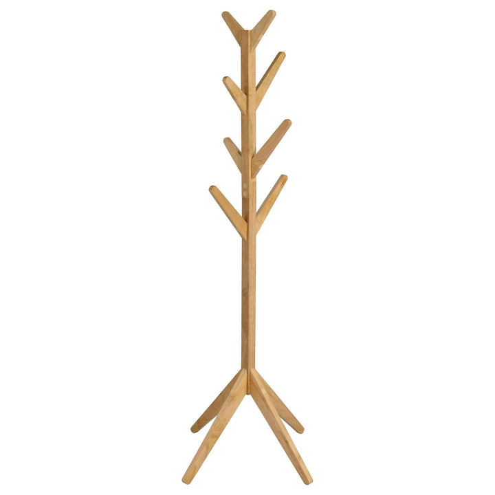 Margaret - Solid Wood Coat Rack Clothing Hanger - Natural Oak Freestanding Coat Rack modern furniture Contempo Furniture