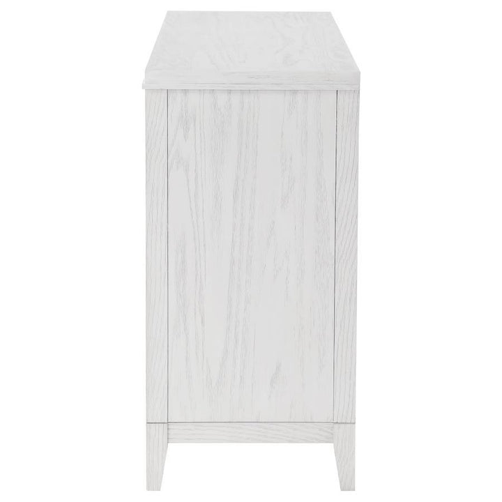 Marielle - 6 - Drawer Bedroom Dresser - Distressed White Dressers modern furniture Contempo Furniture