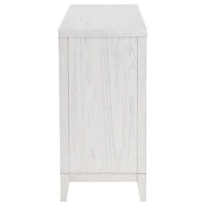 Marielle - 6 - Drawer Bedroom Dresser - Distressed White Dressers modern furniture Contempo Furniture
