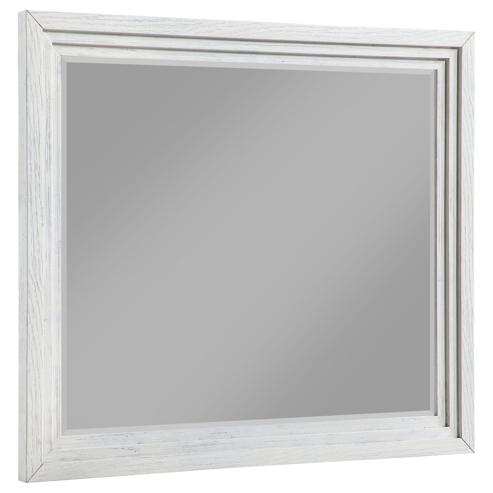 Marielle - Dresser Mirror - Distressed White Mirror modern furniture Contempo Furniture