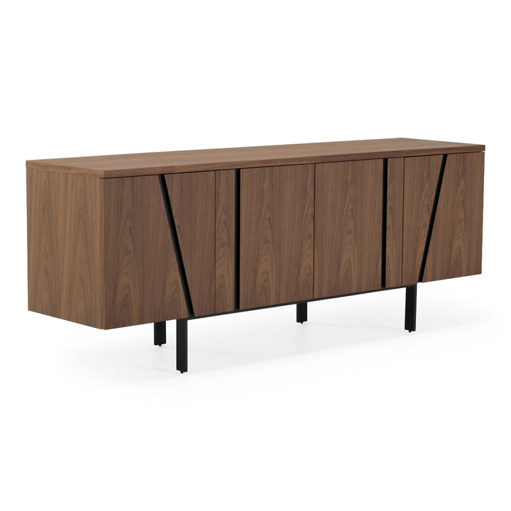 Mario - Modern Walnut Veneer Buffet