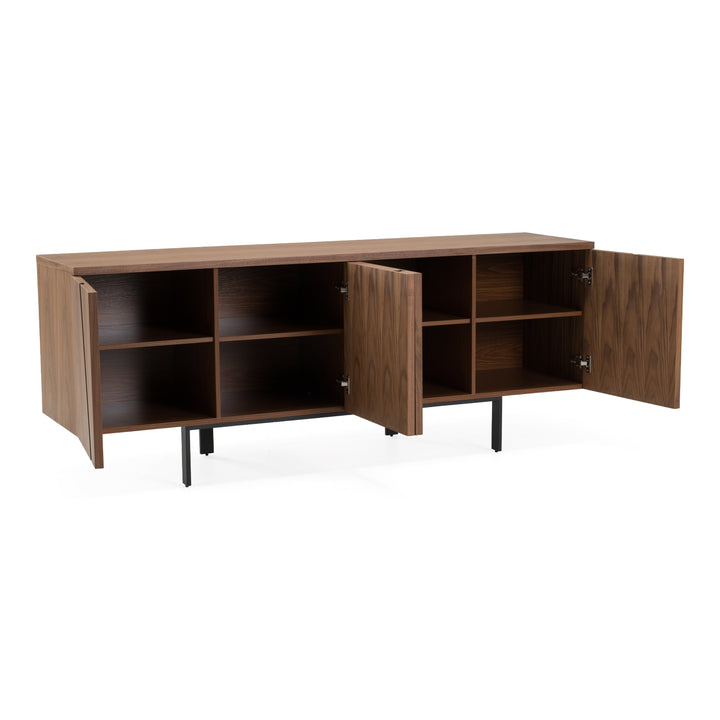 Mario - Modern Walnut Veneer Buffet