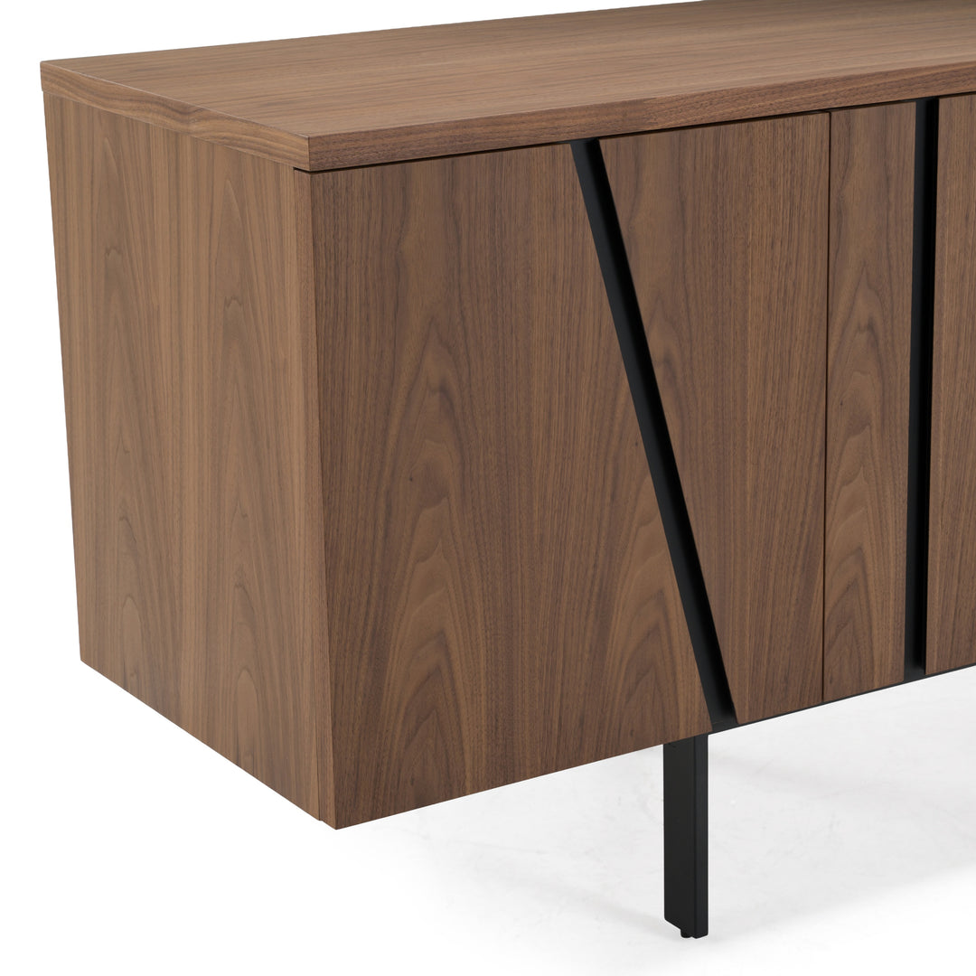 Mario - Modern Walnut Veneer Buffet
