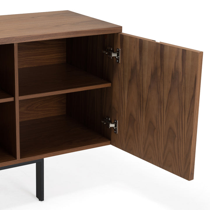 Mario - Modern Walnut Veneer Buffet