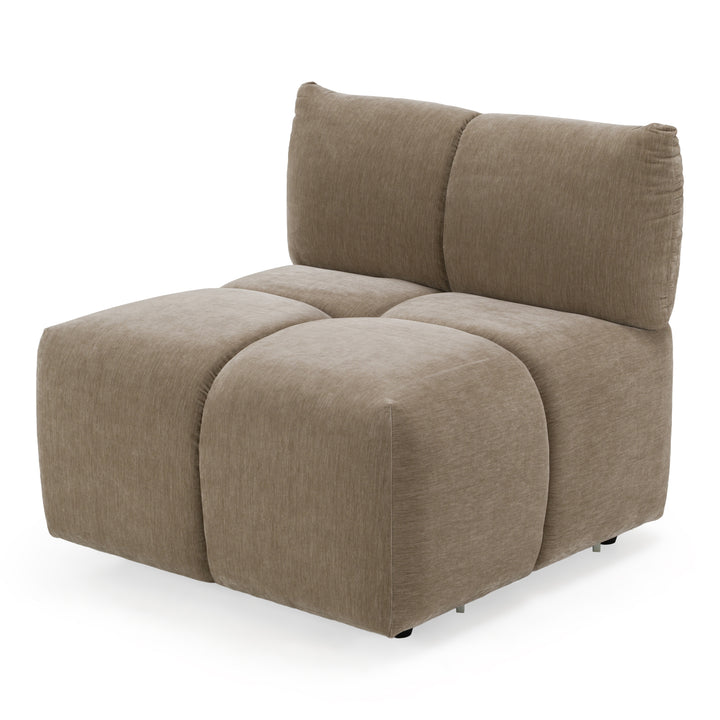 Marisol - Modern Taupe Fabric Sectional Sofa