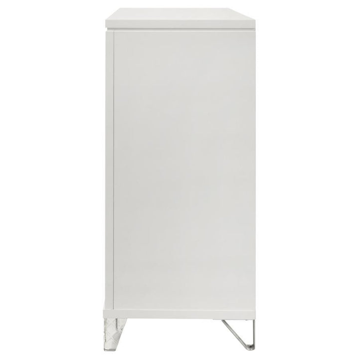 Marmore - 9 - Drawer Dresser Cabinet - White Dressers modern furniture Contempo Furniture