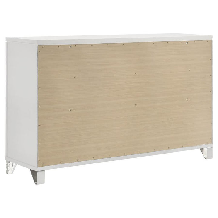 Marmore - 9 - Drawer Dresser Cabinet - White Dressers modern furniture Contempo Furniture