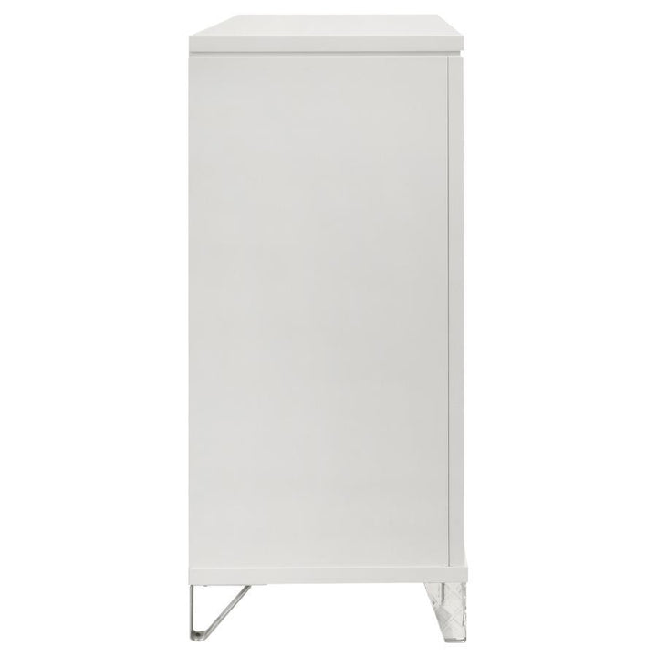 Marmore - 9 - Drawer Dresser Cabinet - White Dressers modern furniture Contempo Furniture