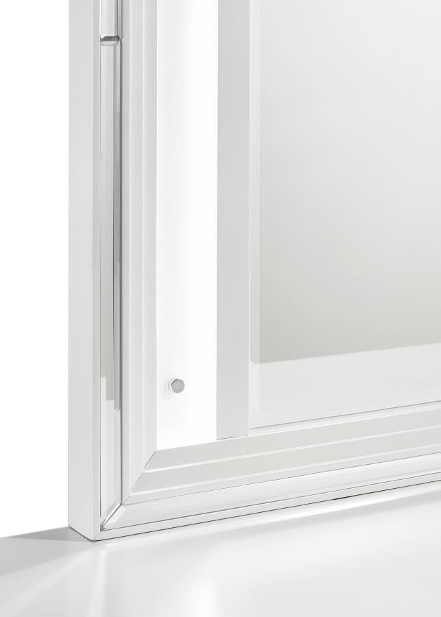 Marmore - LED Dresser Mirror - White Mirror modern furniture Contempo Furniture