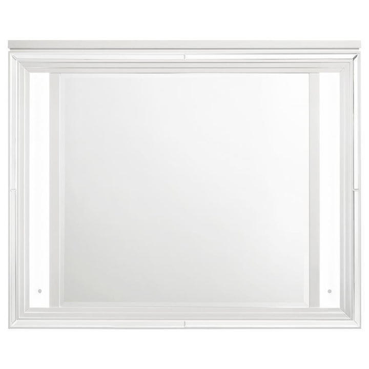 Marmore - LED Dresser Mirror - White Mirror modern furniture Contempo Furniture