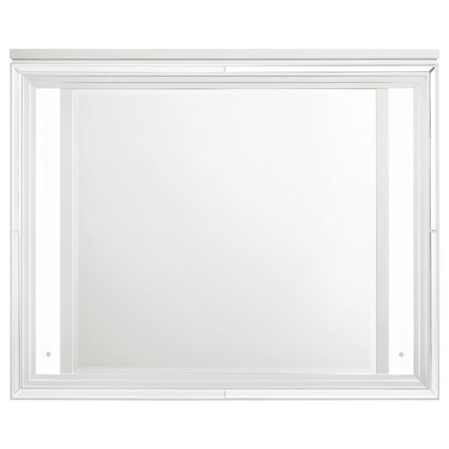 Marmore - LED Dresser Mirror - White Mirror modern furniture Contempo Furniture