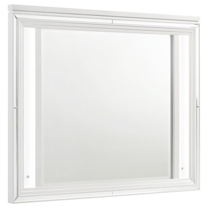 Marmore - LED Dresser Mirror - White Mirror modern furniture Contempo Furniture