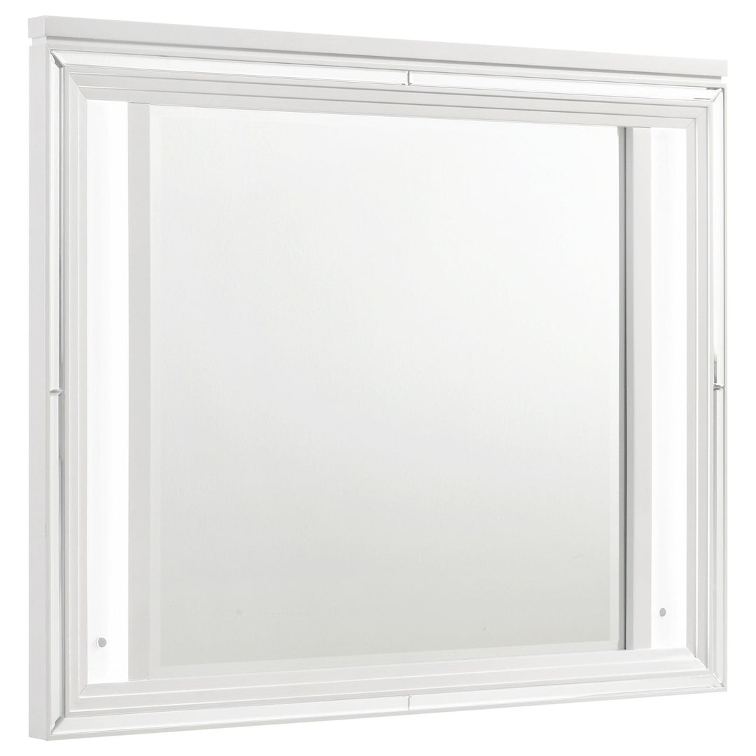 Marmore - LED Dresser Mirror - White Mirror modern furniture Contempo Furniture