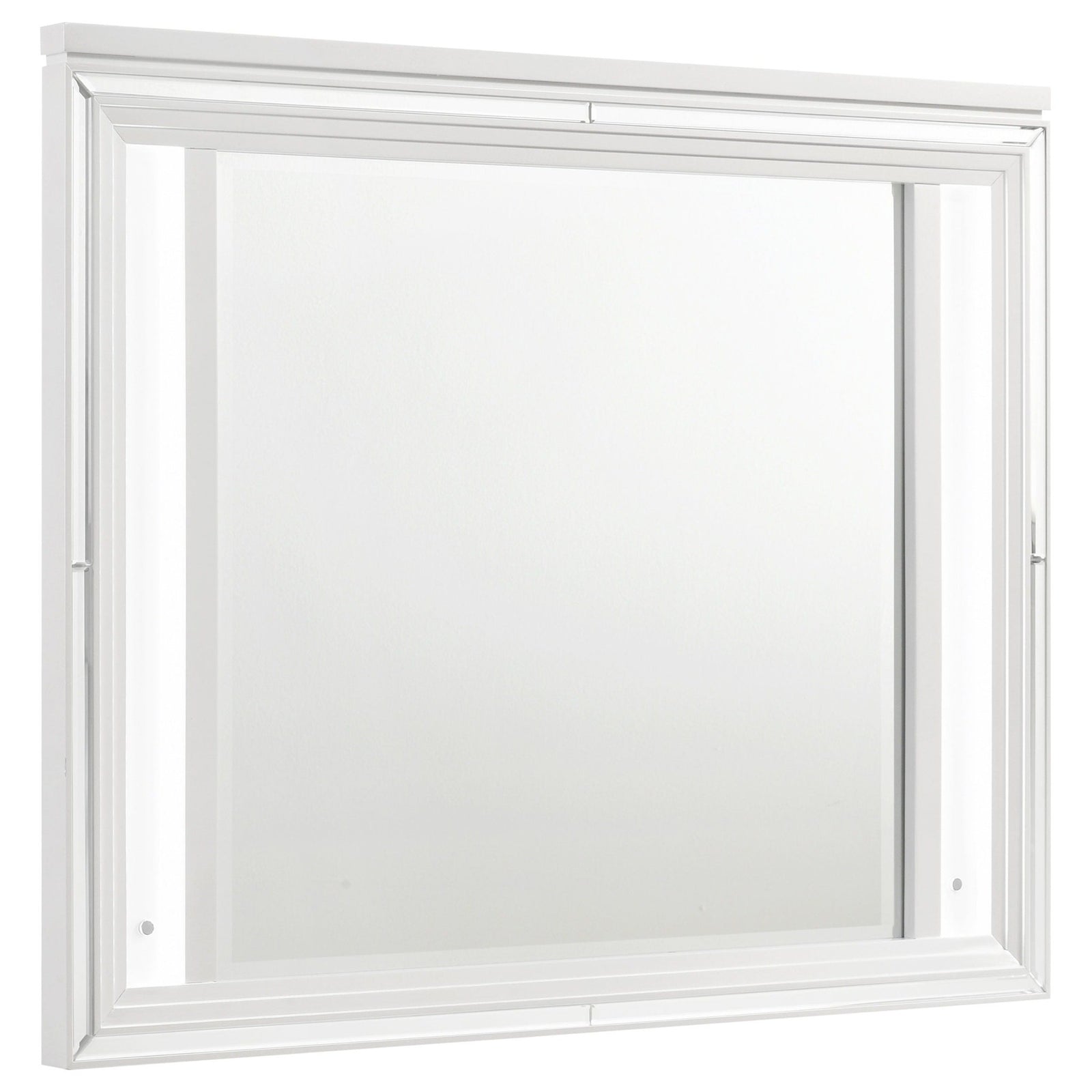 Marmore - LED Dresser Mirror - White Mirror modern furniture Contempo Furniture