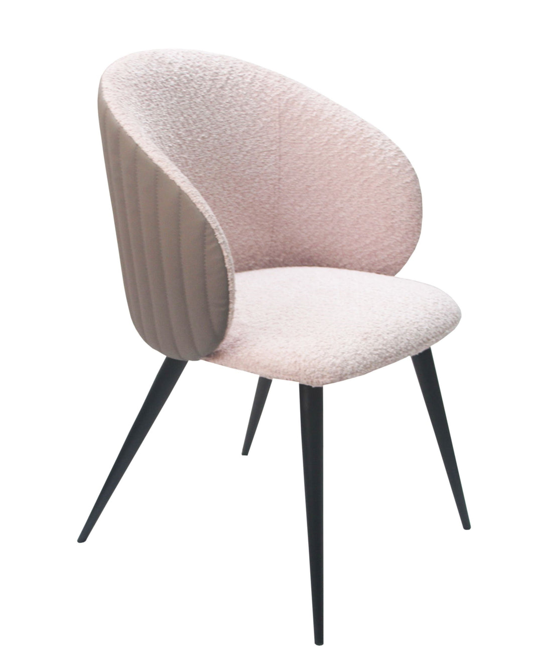 Marnie  Contemporary Gray + Pink Dining Chair