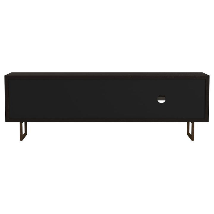 Marsden - 2 Door Mango Wood TV Stand - Charcoal Black TV Stand modern furniture Contempo Furniture