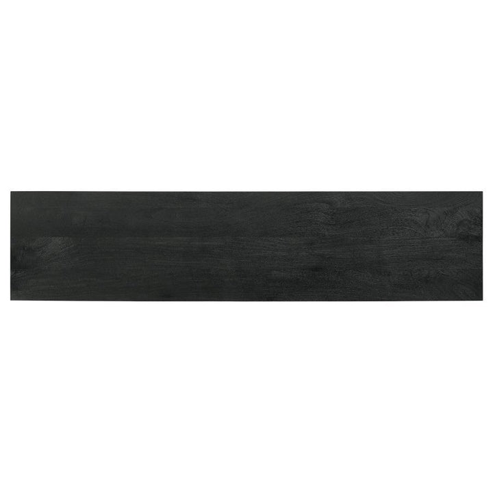 Marsden - 2 Door Mango Wood TV Stand - Charcoal Black TV Stand modern furniture Contempo Furniture