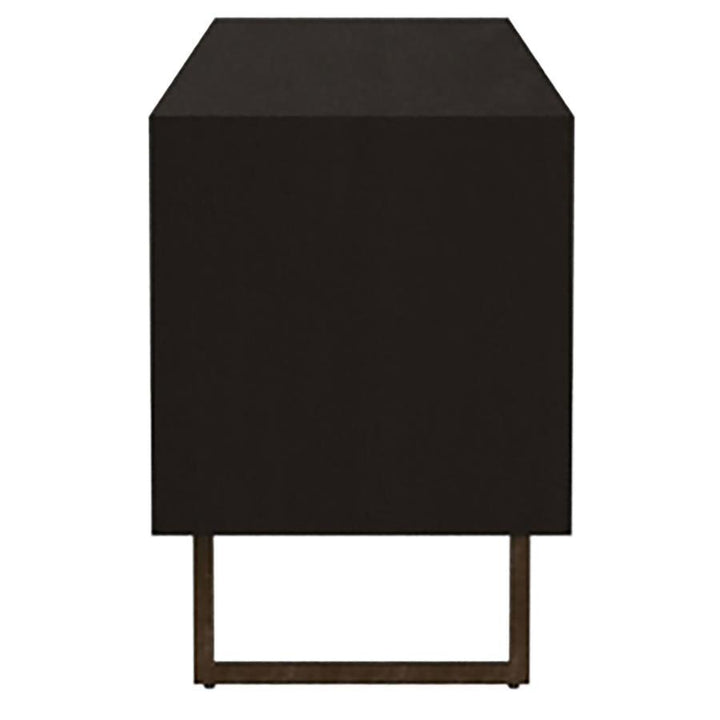 Marsden - 2 Door Mango Wood TV Stand - Charcoal Black TV Stand modern furniture Contempo Furniture