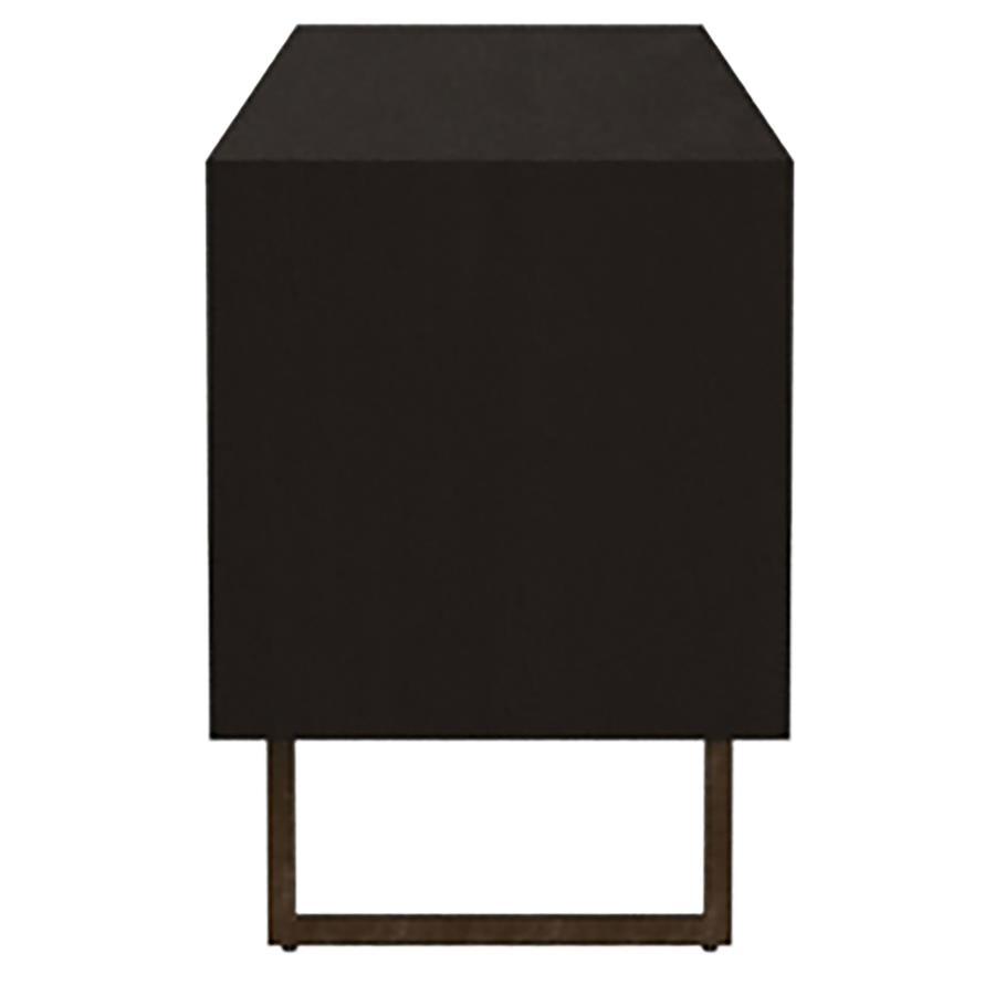 Marsden - 2 Door Mango Wood TV Stand - Charcoal Black TV Stand modern furniture Contempo Furniture