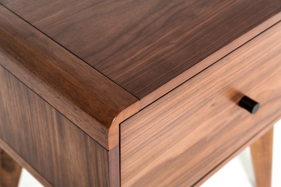 Marshall Mid-Century Modern Walnut Nightstand